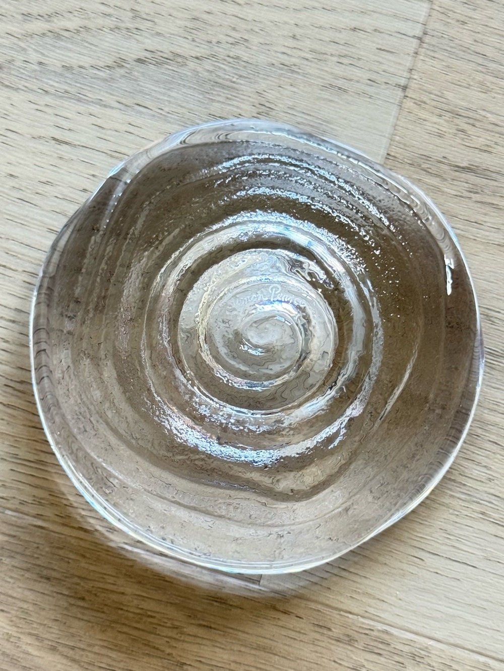 Simon Pearce Glass Tea Light Candle Holder